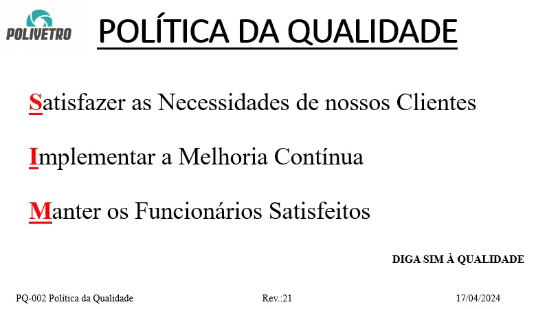 Política de qualidade